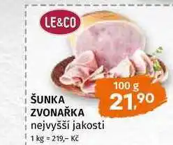 Terno Šunka zvonařka nejvyšší jakosti 100g nabídka