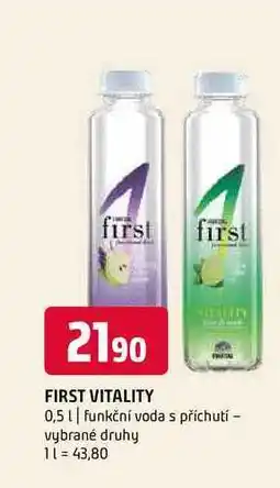 Terno First vitality 0,5l funkční voda s příchutí vybrané druhy nabídka