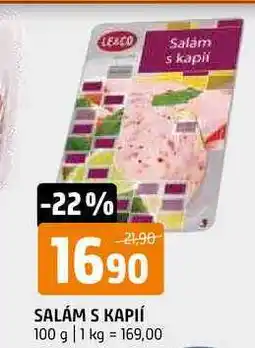 Terno Salám s kaplí 100g nabídka