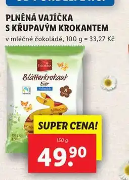 Lidl Plněná vajíčka s křupavým krokantem nabídka