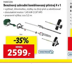 Lidl Benzínový zahradní kombinovaný přístroj 4v1 nabídka
