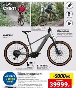 Lidl Horské elektrokolo peak 709 nabídka