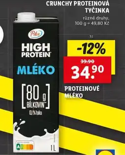 Lidl Proteinové mléko nabídka