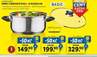 Lidl Hrnec z nerezové oceli 24 cm nabídka