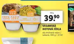 Lidl Veganská hotová jídla nabídka