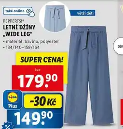 Lidl Letní džegíny wide leg nabídka