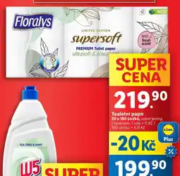 Lidl Floralys toaletní papír nabídka