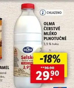 Lidl Olma čerstvé mléko plnotučné 3,9% nabídka