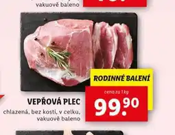 Lidl Vepřová plec bez kosti nabídka