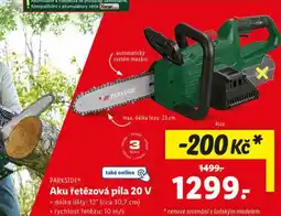 Lidl Aku řetězová pila 20 v nabídka