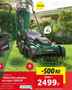 Lidl Elektrická sekačka na trávu 1800 w nabídka