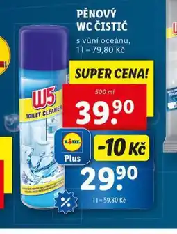 Lidl W5 pěnový wc čistič nabídka