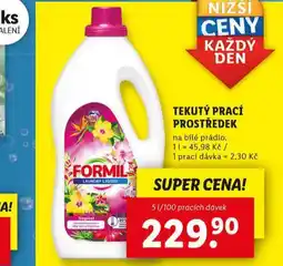 Lidl Formil tekutý prací prostředek nabídka