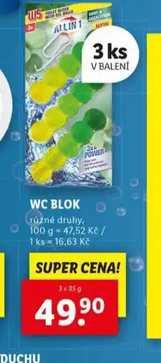 Lidl W5 wc blok nabídka