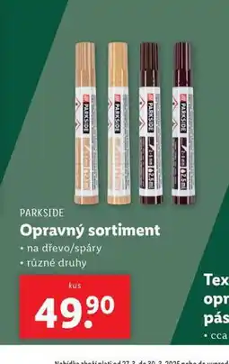 Lidl Opravný sortiment nabídka