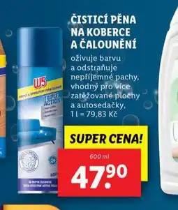 Lidl W5 čistící pěna na koberce a čalounění nabídka