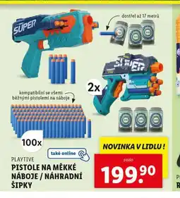 Lidl Pistole na měkké náboje / náhradní šipy nabídka