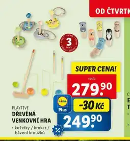 Lidl Dřevěná venkovní hra nabídka