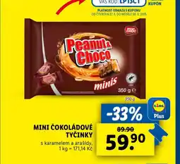 Lidl Mini čokoládové tyčinky nabídka