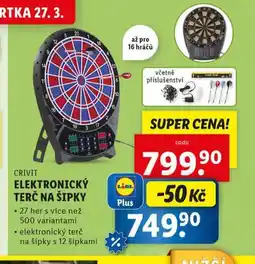 Lidl Elektronický terč na šipky nabídka