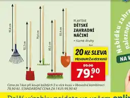 Lidl Dětské zahradní náčiní nabídka