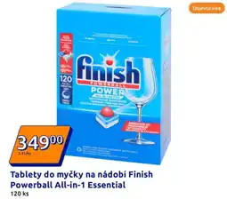 Action Tablety do myčky na nádobí Finish Powerball All-in-1 Essential nabídka