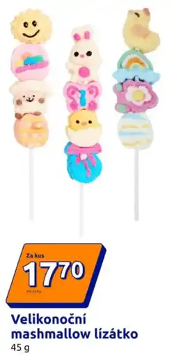 Action Velikonoční mashmallow lízátko nabídka
