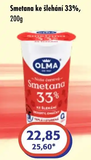 ČEPOS OLMA Smetana ke šlehání 33% nabídka