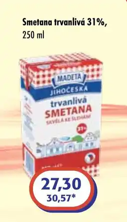 ČEPOS MADETA JIHOČESKA Smetana trvanlivá 31%, nabídka