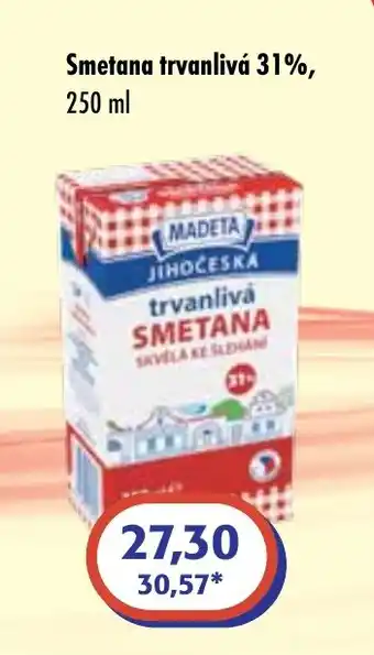 ČEPOS MADETA JIHOČESKA Smetana trvanlivá 31%, nabídka