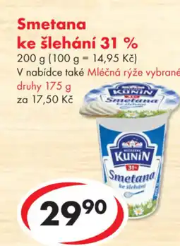 CBA Smetana ke šlehání 31 % nabídka