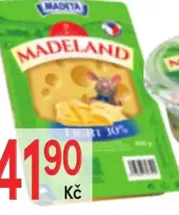 Žabka Sýr plátky madeland light 30% nabídka