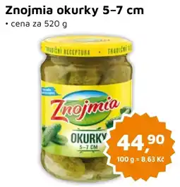 Můjobchod Znojmia okurky 5-7 cm nabídka