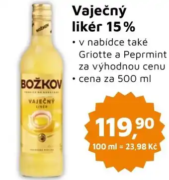 Můjobchod Vaječný likér 15% nabídka