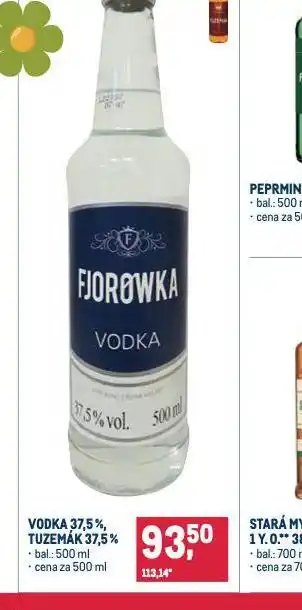 Makro Vodka 37,5% nabídka