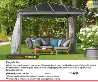 Bauhaus Pergola Reo nabídka
