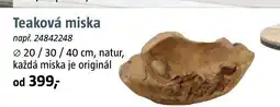 Bauhaus Teaková miska nabídka