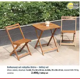 Bauhaus Balkonový set nábytku Bistro - 3dílný set nabídka
