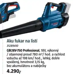 Bauhaus Aku fukar na GBL18V-750 Professional nabídka