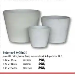 Bauhaus Betonový květináč nabídka