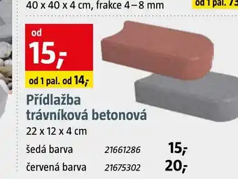 Bauhaus Přídlažba trávníková betonová nabídka