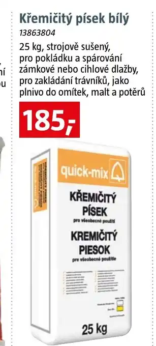 Bauhaus Křemičitý písek bílý nabídka