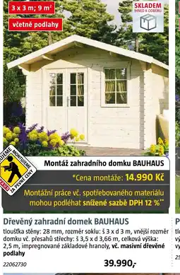Bauhaus Dřevěný zahradní domek BAUHAUS nabídka