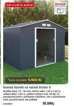 Bauhaus Kovový domek na nářadí Archer D nabídka