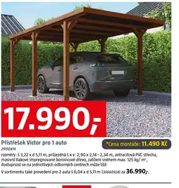 Bauhaus Přístřešek Victor pro 1 auto nabídka