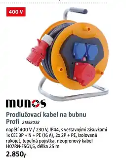 Bauhaus munos Prodlužovací kabel na bubnu Profi nabídka