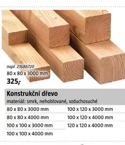 Bauhaus Konstrukční dřevo nabídka