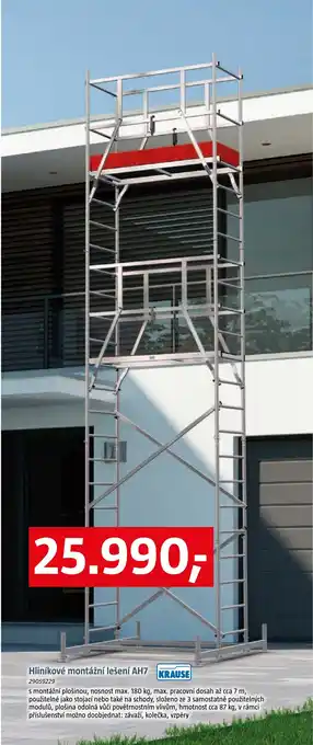 Bauhaus Hliníkové montážní lešení AH7 nabídka