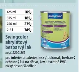 Bauhaus Swingcolor akrylátový bezbarvý lak nabídka