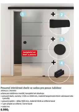 Bauhaus Posuvné interiérové dveře se sadou pro posuv Jubidoor nabídka